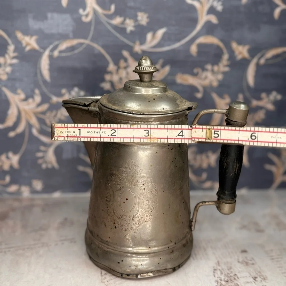 Antique pewter coffee